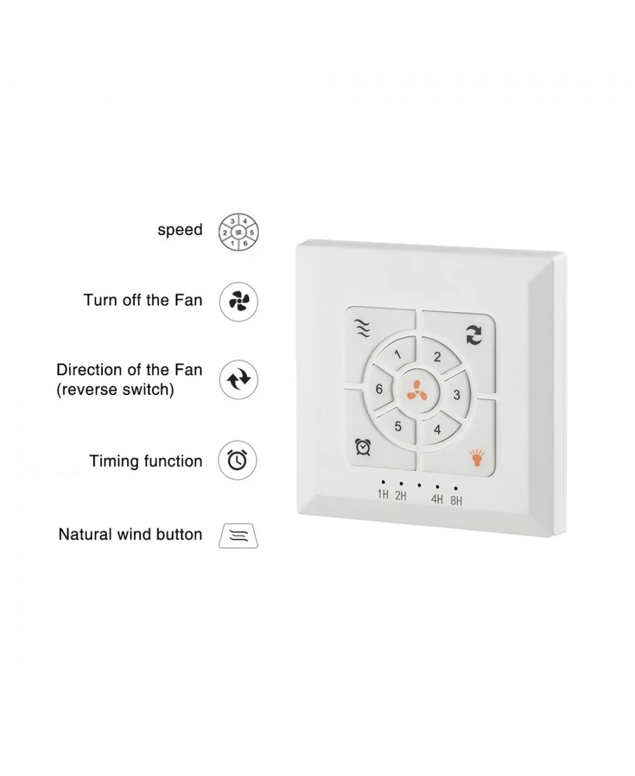 Zambelis Lights Ανεμιστήρας Οροφής 152cm με Φως και Τηλεχειριστήριο Gold-Walnut - μικρογραφία 4
