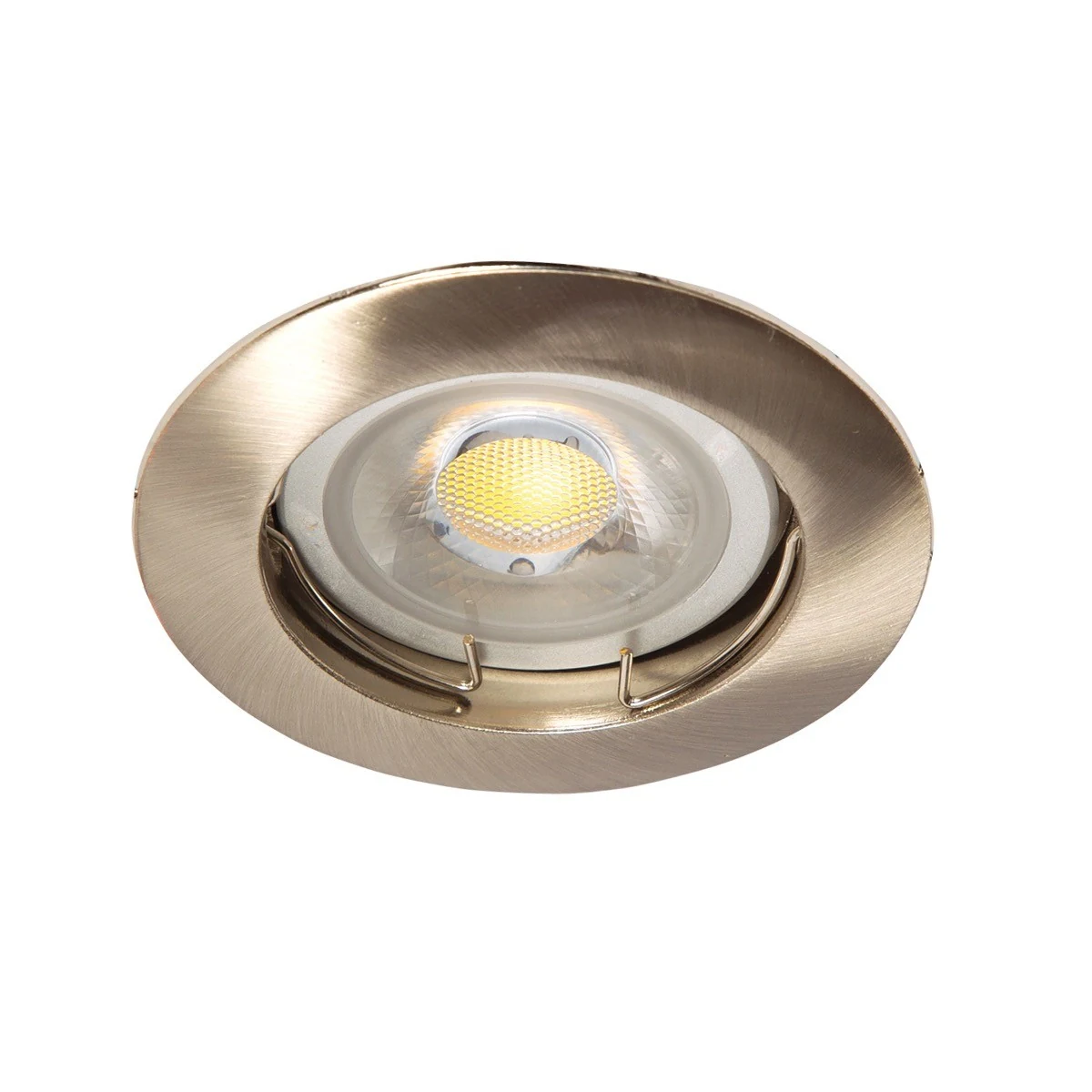 VK Lighting VK/03009G/MC Στρογγυλό Μεταλλικό Χωνευτό Σποτ με Ντουί GU10 Ασημί 7.7x7.7εκ. - second view