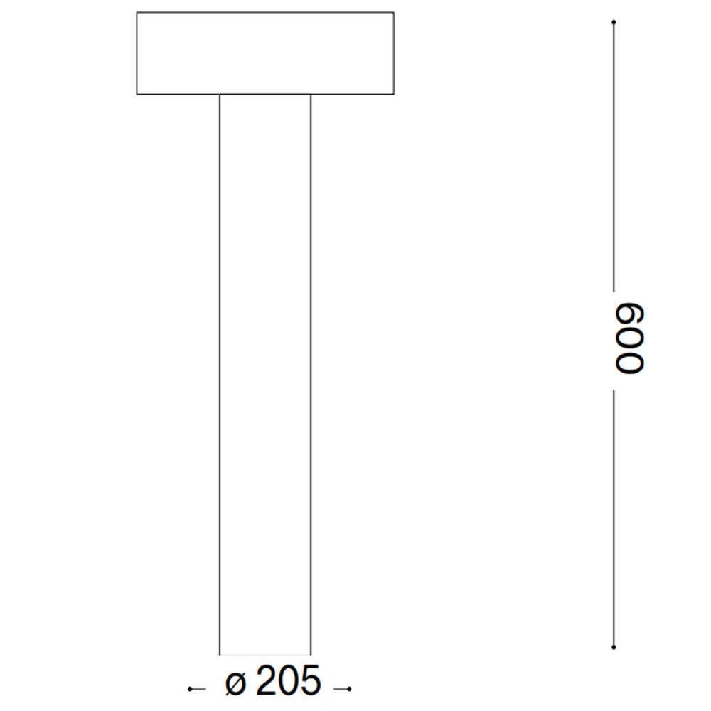 IDEAL LUX Φωτιστικό Κολωνάκι TESLA 4xG9 IP44 Γκρι Χρώματος   326900 - μικρογραφία 6