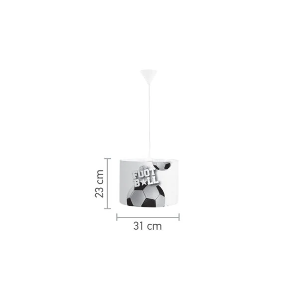 Inlight Μονόφωτο Παιδικό Φωτιστικό Κρεμαστό E27 Φ31x23εκ. Καπελο με Λευκη Αναρτηση 4036 - μικρογραφία 4
