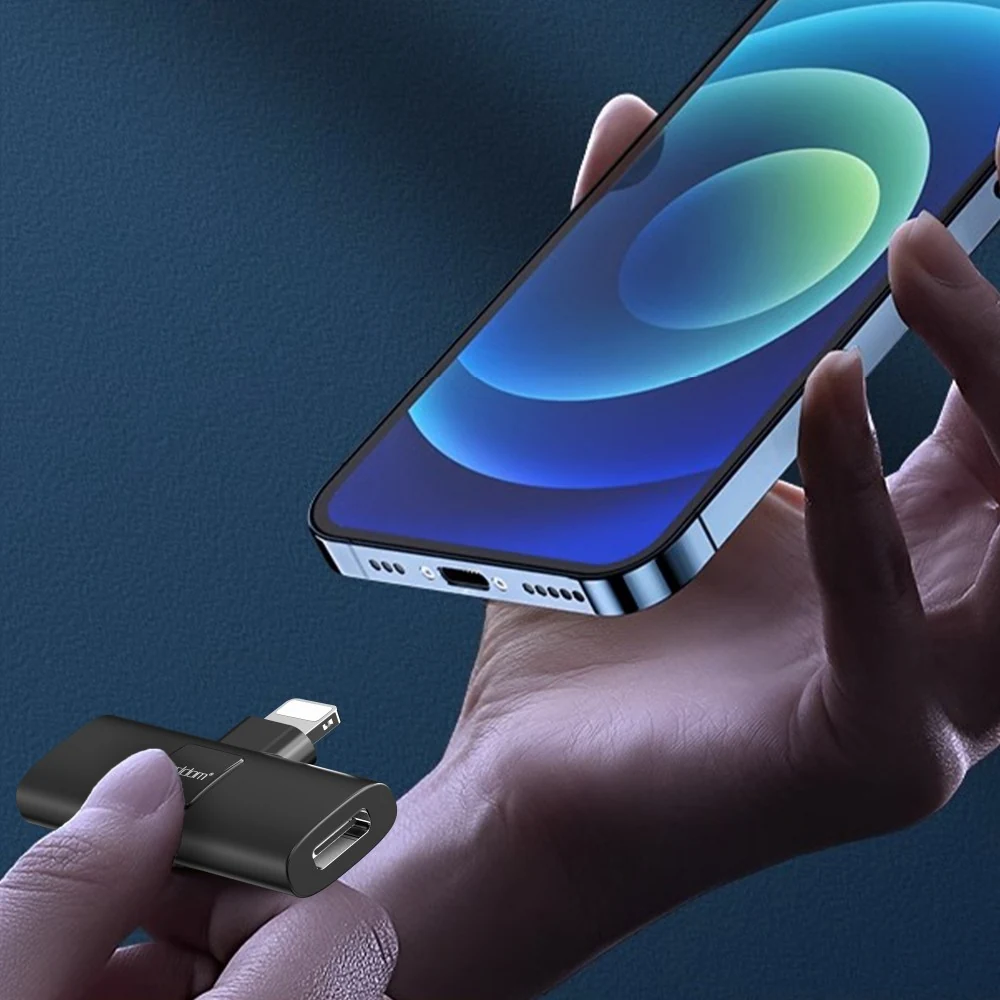 Ασύρματο Μικρόφωνο Earldom ET-MC7L Plug And Play με Lightning (Μαύρο) - μικρογραφία 5