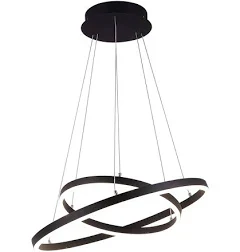 VK Lighting Κρεμαστό Φωτιστικό LED με Θερμό Λευκό Φως Μαύρο - μικρογραφία 4