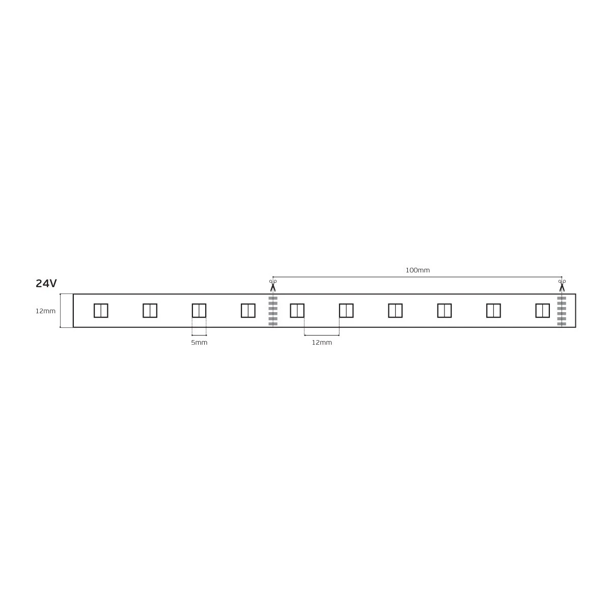 VK/24/5050/CCT/60 Ταινία Led SMD 2835, 24V, 18W/m, 952lm/m, 2400K+6000K (RGB+WW), 5m/roll, CRI>90, IP20 (5 ΜΕΤΡΑ ΣΥΣΚΕΥΑΣΙΑ) - μικρογραφία 6