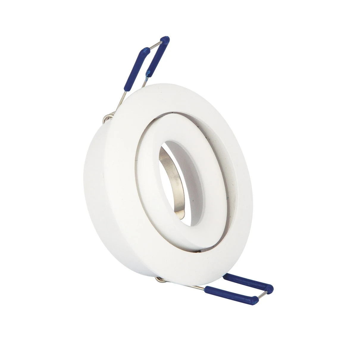 VK Lighting VK/03070/W Στρογγυλό Μεταλλικό Χωνευτό Σποτ με Ντουί GU10 Κινούμενο σε Λευκό χρώμα 8.2x8.2cm - μικρογραφία 5