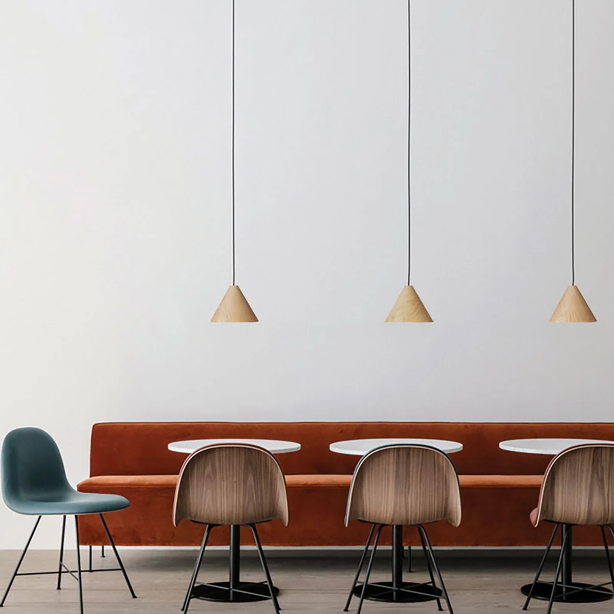 Φωτιστικό κρεμαστό ξύλο βελανιδιάς. E27. Max. 20W. (LED). ø45cm. IP20 VK/03329/PE/NW/45 - μικρογραφία 4