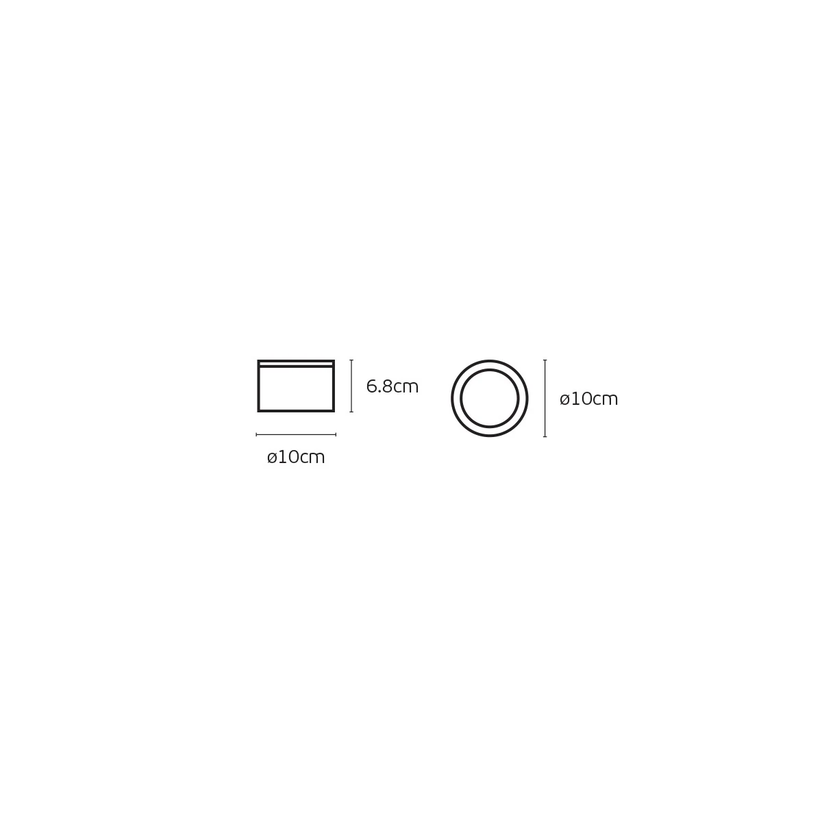 Σποτ οροφής GX53/MLF Max7W (LED) IP65 ø10x6.8cm μαύρο VK/03301G/CE/B 75169-390121 - μικρογραφία 5