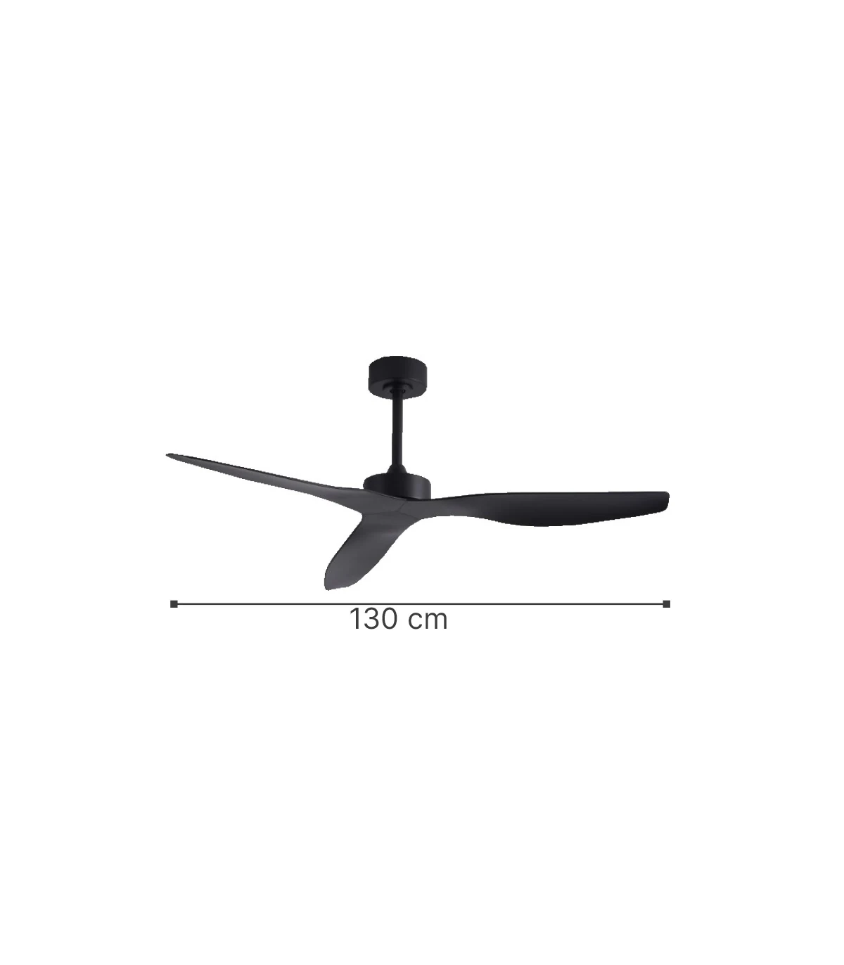 Ανεμιστήρας Οροφής Smart Alamo 102000520 Με Φως Dim Led 15W Και Τηλεχειριστήριο Φ137x45cm Black itLighting Διάμετρος 137cm - second view