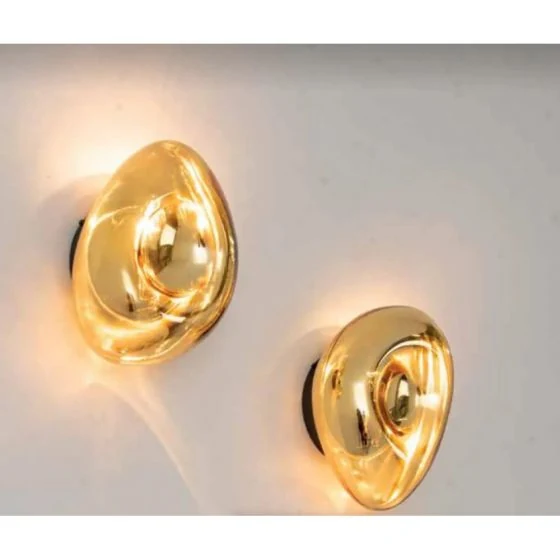 Φωτιστικό Τοίχου 22047 ZAMBELIS  12,5x20x27,5cm 1xE14 40W Black-Gold ΓΥΑΛΙ  - second view