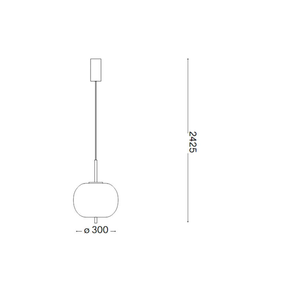Φωτιστικό Οροφής Κρεμαστό Umile-1 314969 3000K 1950lm 30x80/242,5cm White Ideal Lux - second view
