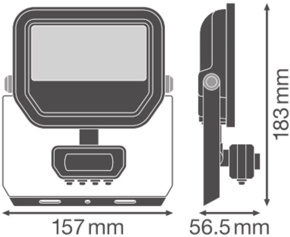 LED προβολέας LEDVANCE FL GEN4 IP66 11/17W 4000K 1600/2400lm με αισθητήρα κίνησης Λευκός 4099854309502 - μικρογραφία 4