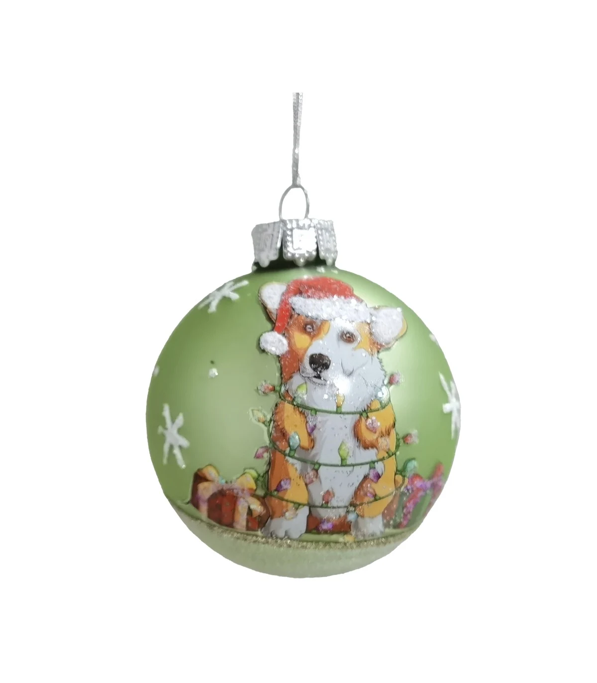 LIANOS Γυάλινες Χριστουγεννιάτικες Μπάλες Σέτ 12τεμαχίων , 12 Σχέδια 8cm 26207  - μικρογραφία 4