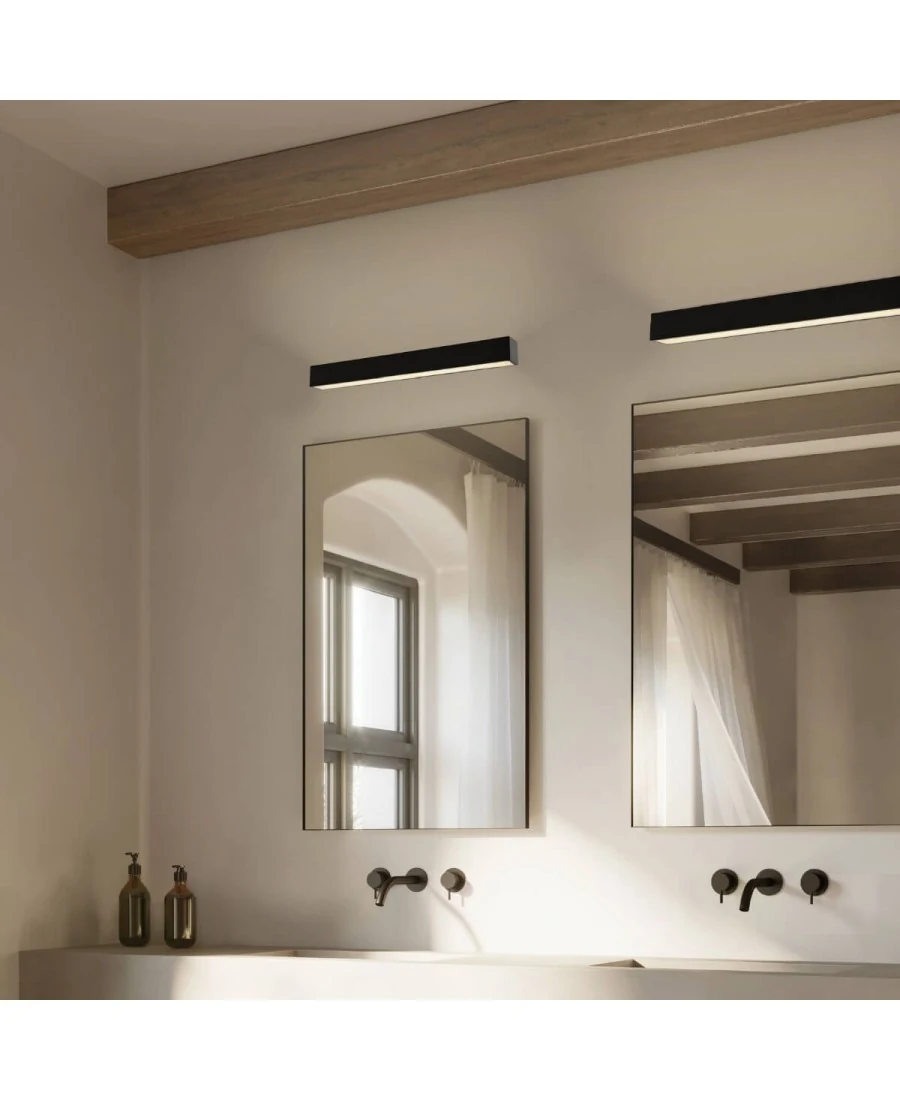 Zambelis Lights Φωτιστικό Μπάνιου Led Αλουμινίου Μαύρο Ματ 60 Εκ. 22088 - μικρογραφία 6