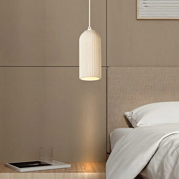 Viokef Φωτιστικό Οροφής Κρεμαστό Lavina 4327200 E27 Max 35W 11,3x200cm White  - second view