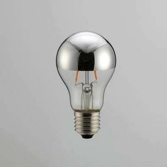 Geyer Λάμπα LED Αντεστραμμένου καθρέφτη ασημί A60 6W E27 2700K 550lm dim LFMA276SD - μικρογραφία 4