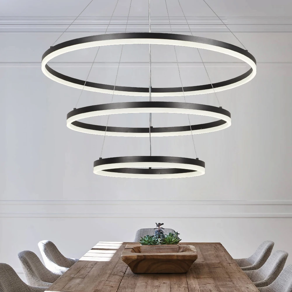 InLight Κρεμαστό φωτιστικό LED 100W 3CCT (by switch on base) 6095-A-Black - second view