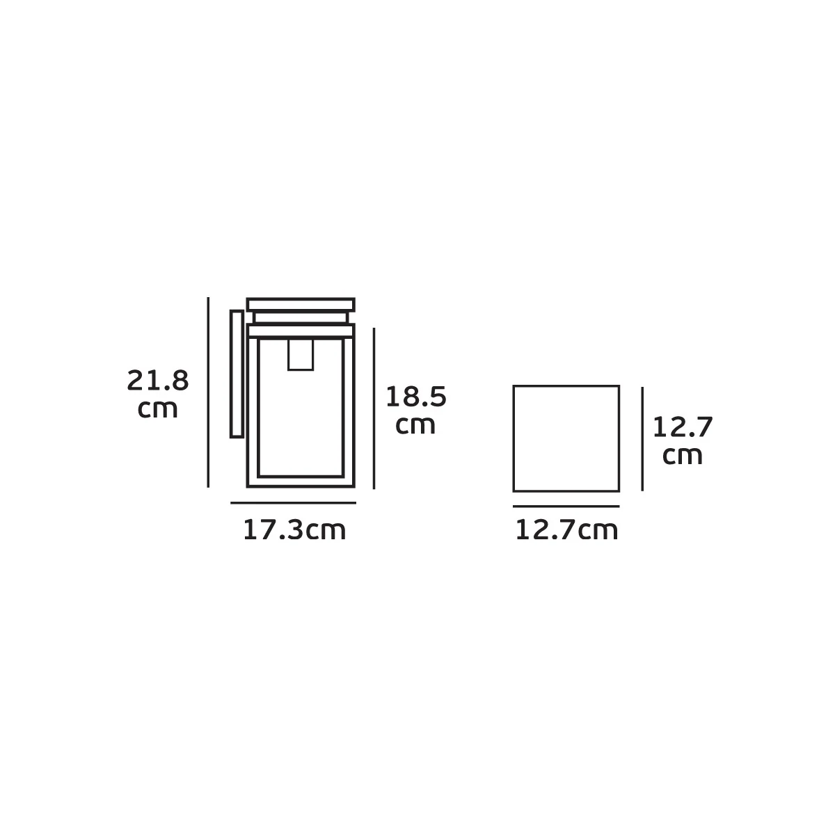 VK Lighting VK/03066/WA/B Επιτοίχιο Φαναράκι Εξωτερικού Χώρου E27 σε Μαύρο Χρώμα - μικρογραφία 5