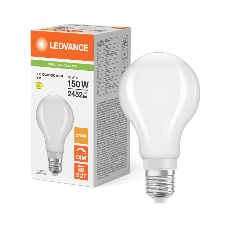 Ledvance Λάμπα LED 18W για Ντουί E27 Θερμό Λευκό 2452lm Dimmable 4099854067457 - μικρογραφία 4