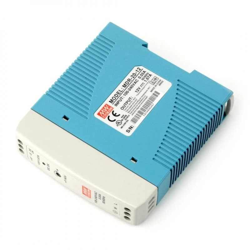 Mean Well Τροφοδοτικό Ράγας με Έξοδο 12V και Ισχύ 20W 1.67A MDR-20-12 - μικρογραφία 5