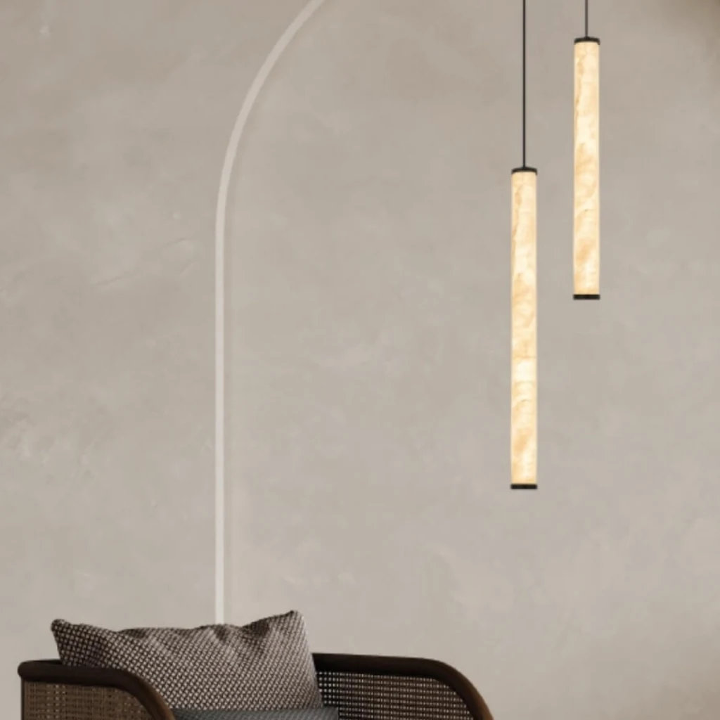 Zambelis Lights Κρεμαστό Φωτιστικό Λευκό LED με Θερμό Λευκό Φως 4.5x54.4εκ. 2541 - second view
