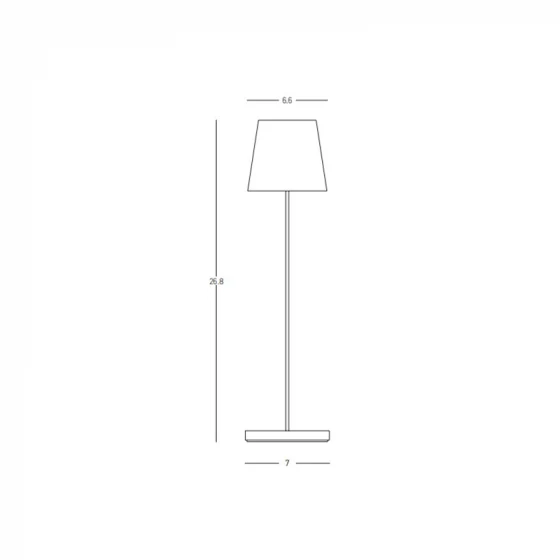 Zambelis Lights Επιτραπέζιο Φωτιστικό Led 1,5W 3000K Εξωτερικού Χώρου Μαύρο - Dimmable E369  - μικρογραφία 6