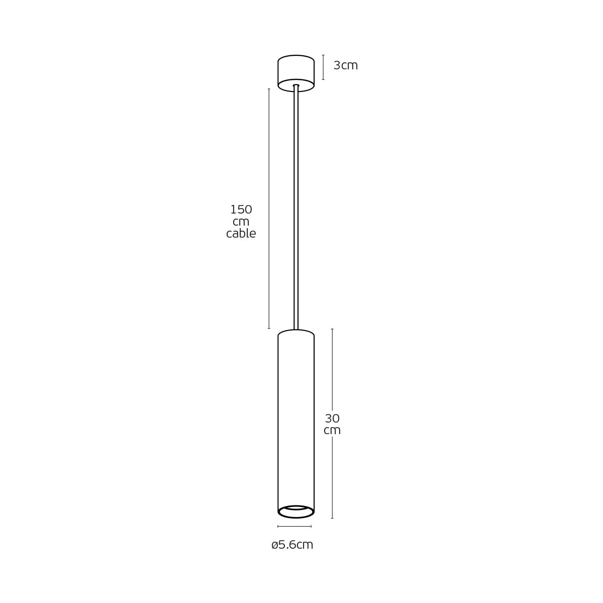 VK Φωτιστικό κρεμαστό. GU10. Max. 12W. (LED). IP20 μαύρο VK/03087/PE/30/B 75169-280108 - μικρογραφία 4