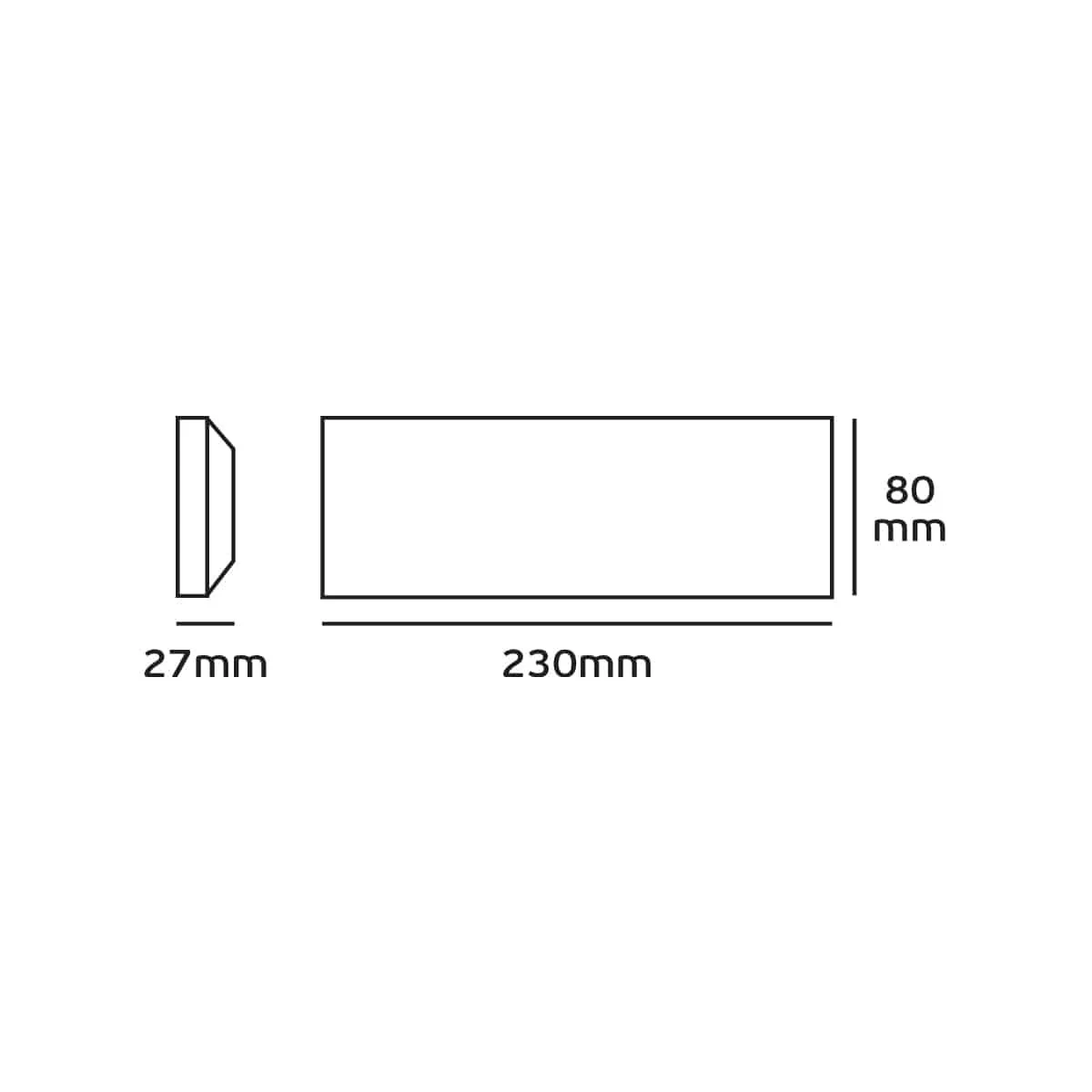 VK Lighting Επιτοίχια Εξωτερική Πλαφονιέρα LED IP65 3W με Θερμό Λευκό Φως 23x8εκ. VK/02024/W/W 75169-327997 - second view