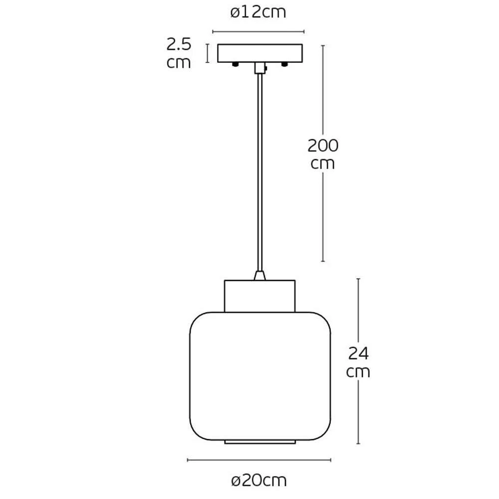 VK Lighting Κρεμαστό Φωτιστικό Λευκό με Ντουί E27 VK/03326/PE/NW/20 64174-005775 - μικρογραφία 4