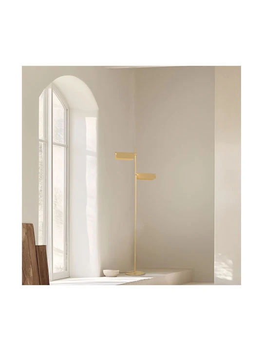 Zambelis Lights LED Φωτιστικό Δαπέδου με Θερμό Λευκό Φως Χρυσό 25194 - μικρογραφία 5