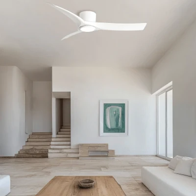 ZAMBELIS ΚΙΤ ΓΙΑ ΦΩΣ ΓΙΑ ΑΝΕΜΙΣΤΗΡΑ ΟΡΟΦΗΣ LED 18W 3000K-4000K-6000K ΛΕΥΚΟ - ΟΠΑΛ ΠΟΛΥΚΑΡΒΟΥΝΙΚΟ 25398 - second view