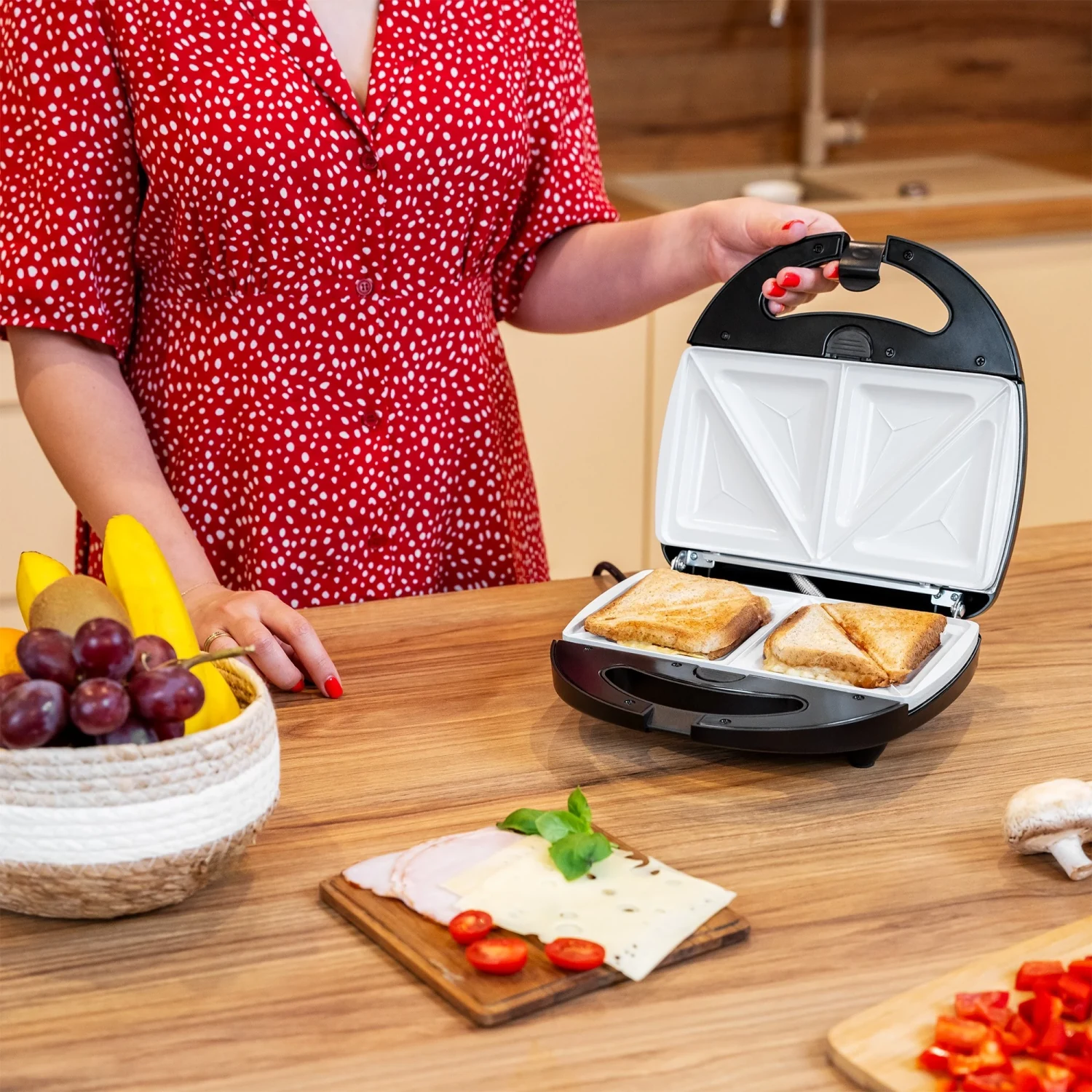 TEESA 3 IN 1 SANDWICH,GRILL,WAFFLE - μικρογραφία 5