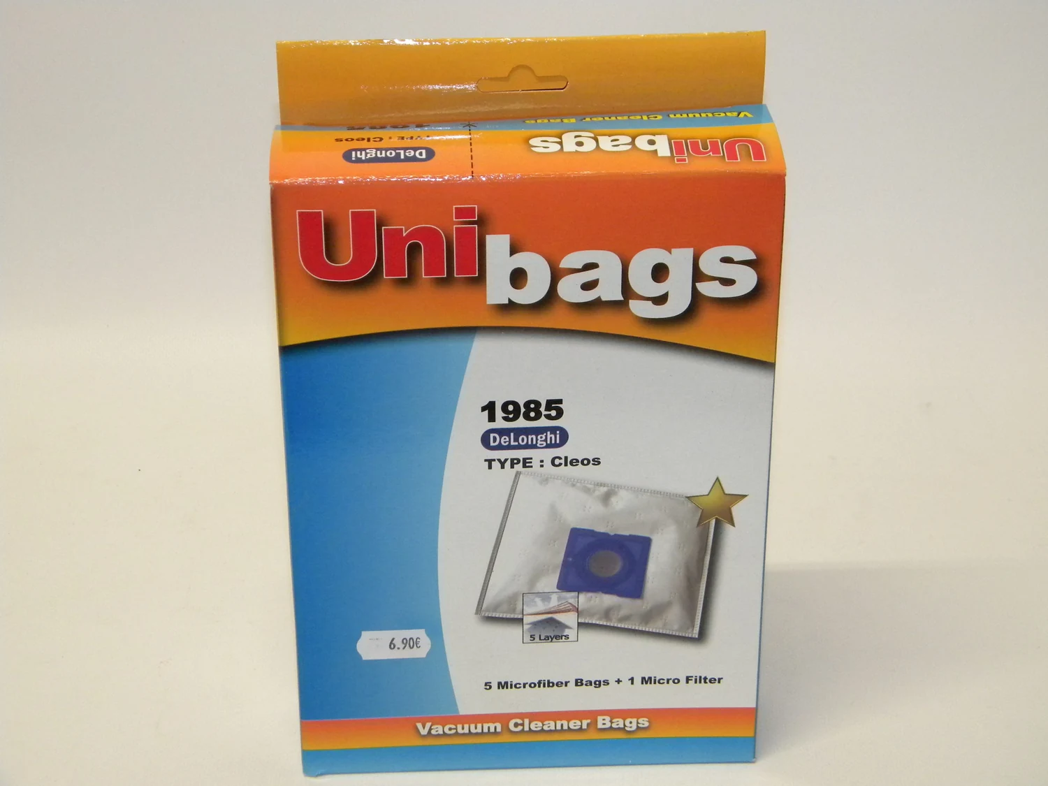 Σακούλες υφασμάτινες για HOOVER, PHILIPS, AEG, ALASKA. Unibags 1985 - second view