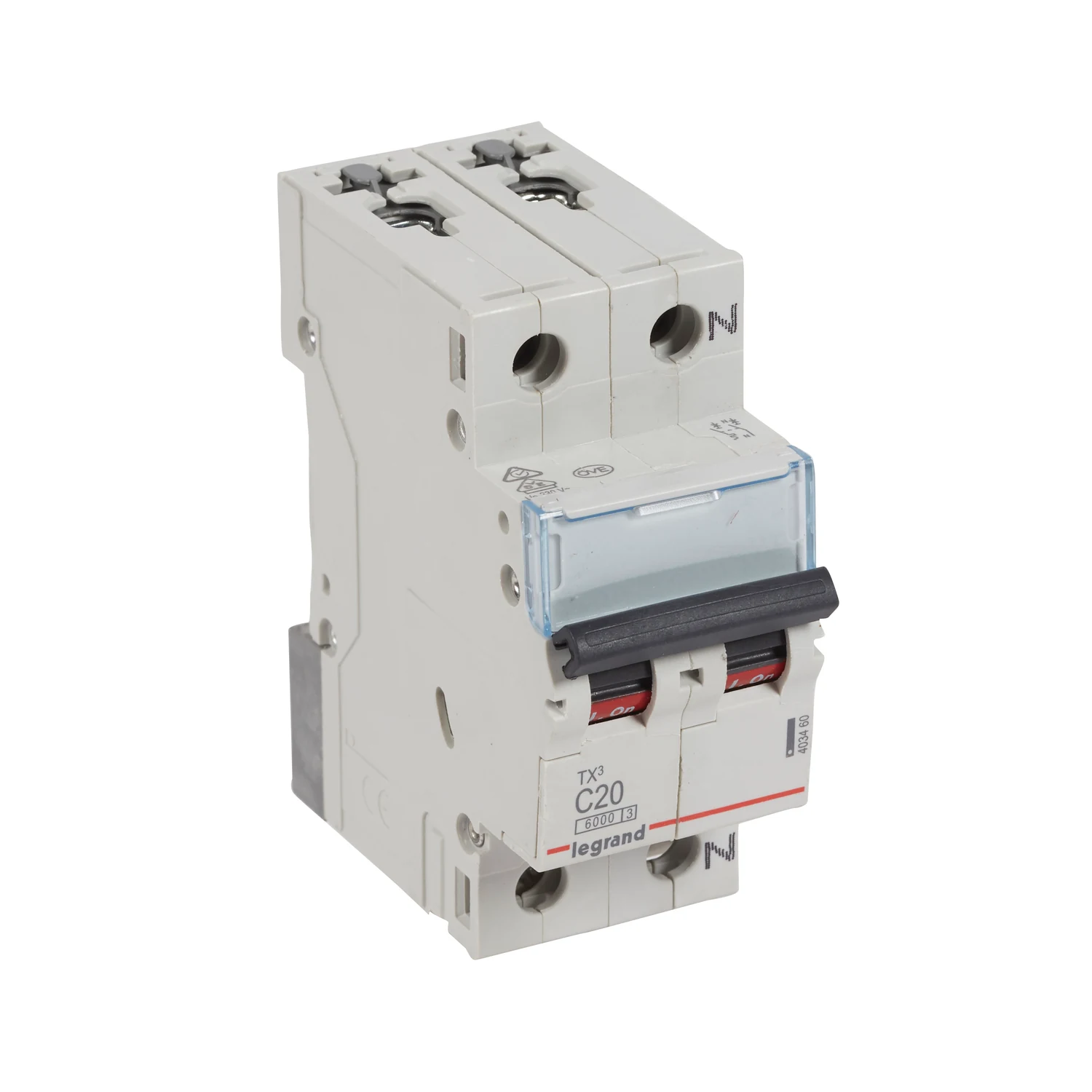 Αυτόματη ασφάλεια 1P+N C20A 6kA LEGRAND 403460