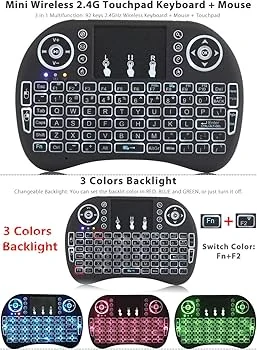 Mini ασύρματο πληκτρολόγιο με LED φωτισμό | Factory QY-K07 - μικρογραφία 5