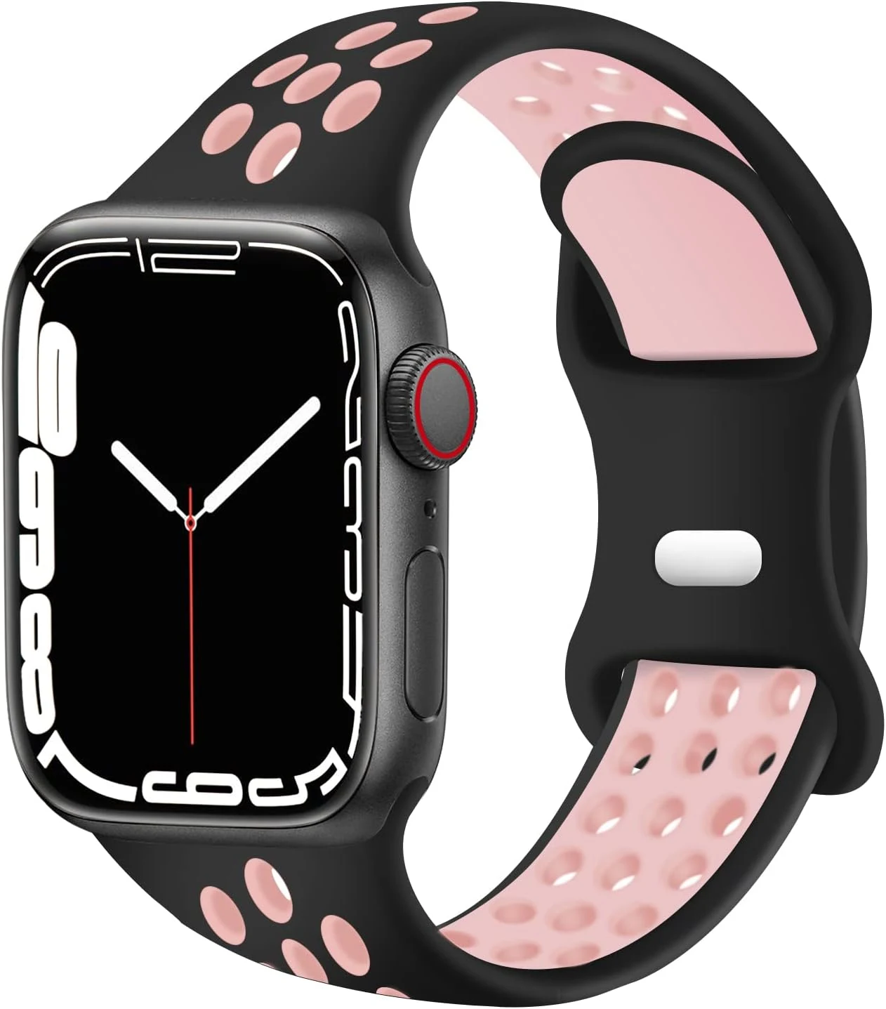 Silicone Λουράκι Apple Watch Series 1/Series 2/Series 3/Nike + 42mm (BLUE-PINK) OEM - second view