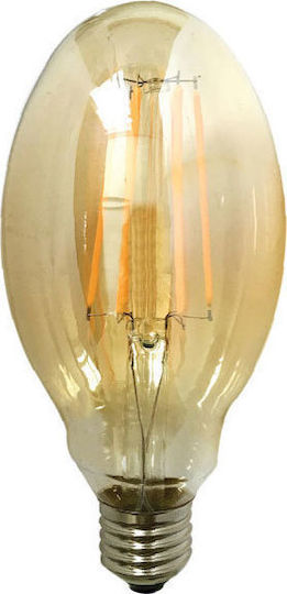 Geyer LVBT75 Λάμπα LED Filament Vintage BT75 6W E27 500lm Θερμό Λευκό