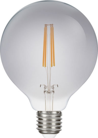 VK Lighting Λάμπα LED 7W 132mm για Ντουί E27 και Σχήμα G95 Θερμό Λευκό 200lm Dimmable VK/05123/D/E/DG/W      (03045-218664 )