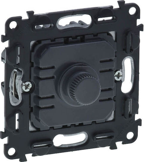 Legrand Valena In'Matic Χωνευτός Μηχανισμός για Διακόπτη Dimmer Κλασικός Περιστροφικός 300W σε Μαύρο Χρώμα 752060