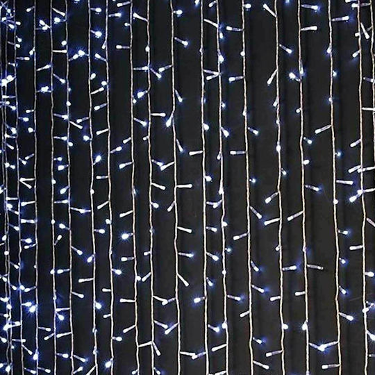 Eurolamp 600-11370 – Χριστουγεννιάτικη Κουρτίνα 360 LED Φυσικό Λευκό 2 × 2m IP44 - Κύρια εικόνα