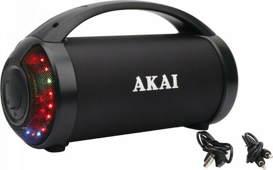 Akai Professional ABTS-21H Φορητό Ηχείο Bluetooth 6,5W με Ραδιόφωνο FM και Φωτισμό LED – Μαύρο