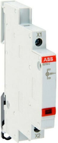 Abb Μονή Ενδεικτική Λυχνία Πίνακα Κόκκινη 43893