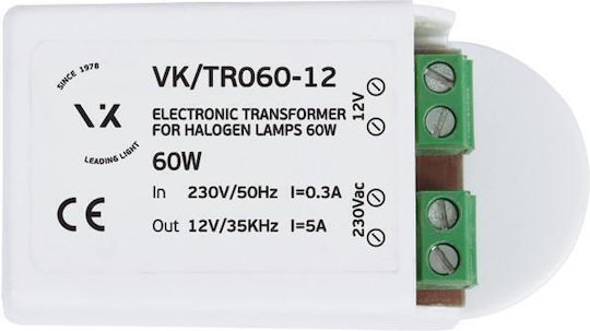 VK Lighting Μετασχηματιστής για Φωτιστικά VK/TR060-12 21093-001016