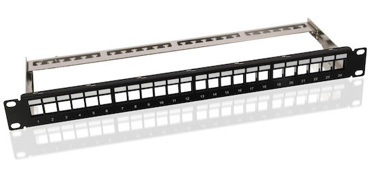 Goobay 95743 – Patch Panel Keystone Rack 19" 1U 24 Θυρών