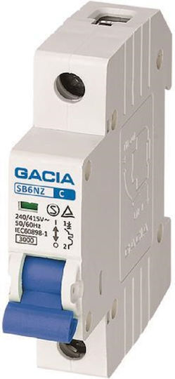Gacia Αυτόματη Ασφάλεια 20A Μονοπολική AC 500-42303