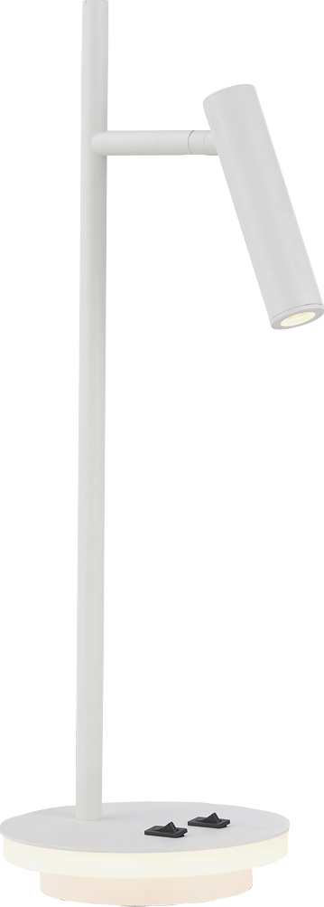Φωτιστικό γραφείου LED, 220-240V, 3W &amp; 6W, 3200K, 480lm, CRI>70, IP20, ø18.5x45.5cm, λευκό  VK/04234/W/W  - second view