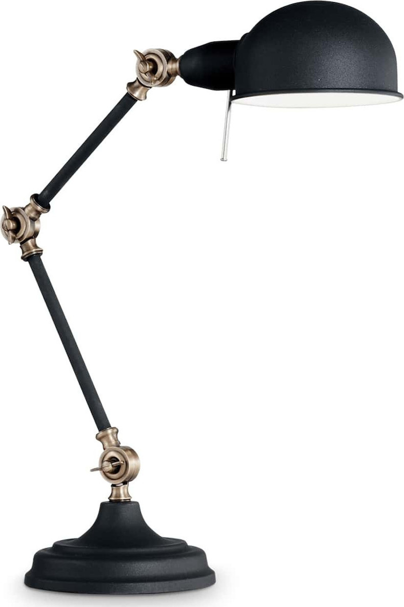 IDEAL LUX ΕΠΙΤΡΑΠΕΖΙΟ ΦΩΤΙΣΤΙΚΟ ΜΕΤΑΛΛΙΚΟ ΜΑΥΡΟ TRUMAN TL1 145211