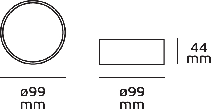 VK Lighting Μοντέρνα Μεταλλική Πλαφονιέρα Οροφής με Ντουί GX53 σε Λευκό χρώμα 10cm VK/03110CE/W - second view