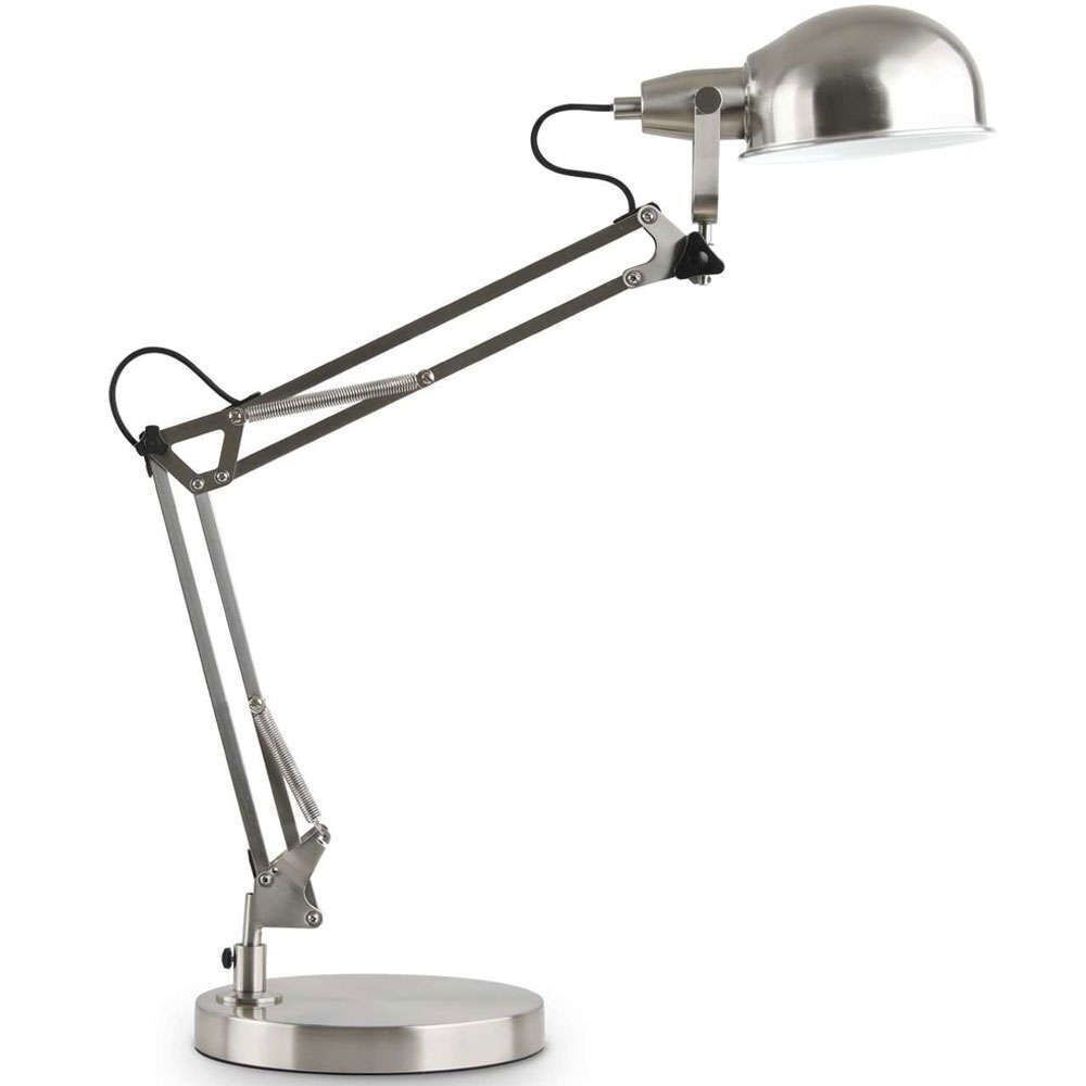 Ideal Lux Φωτιστικό Γραφείου Μεταλλικό Νίκελ Ματ  Εκ. Johnny TL1 313351 