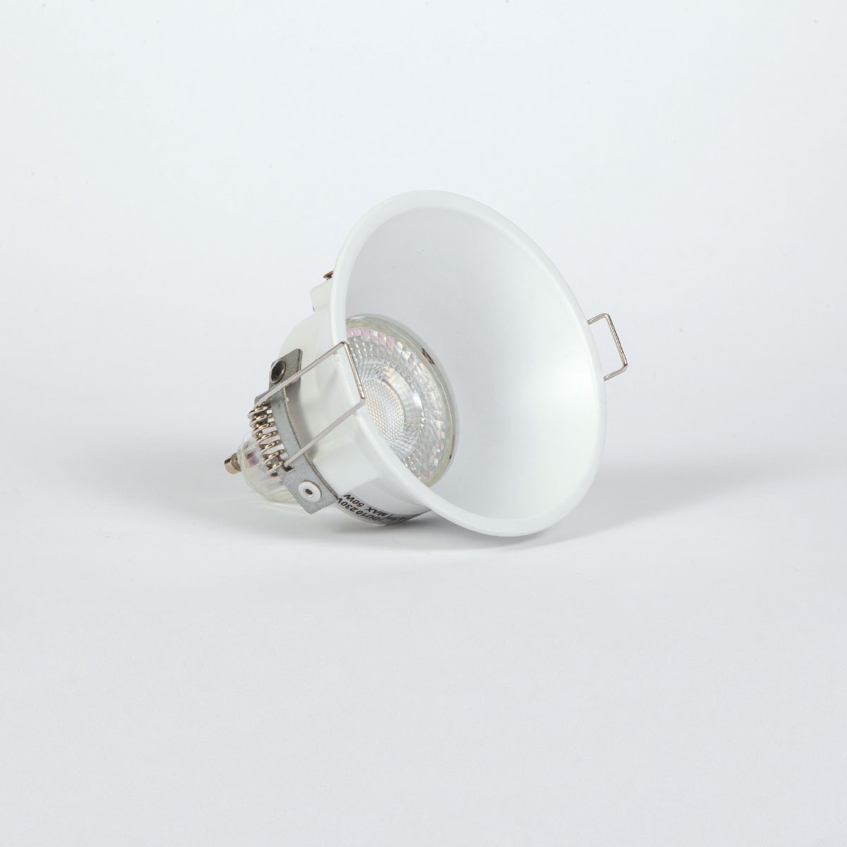 Σποτ στρογγυλό σταθερό GU10/PAR16 Max12W (LED) IP20 ø8.6x4.5cm λευκό VK/03012G/HQ/W 64173-130121 - second view