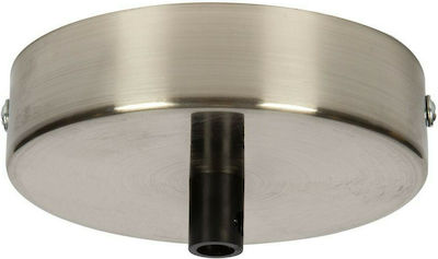 VK ΡΟΖΕΤΑ ΟΡΟΦΗΣ ΜΕΤΑΛΛΙΚΗ ΝΙΚΕΛ ΜΑΤ VK/03053/MC 