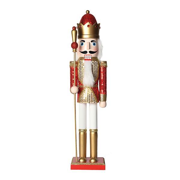 EUROLAMP ΚΑΡΥΟΘΡΑΥΣΤΗΣ, ΑΣΠΡΟΣ-ΧΡΥΣΟΣ-ΚΟΚΚΙΝΟΣ, ΜΕ ΣΚΗΠΤΡΟ, 60CM 600-44829